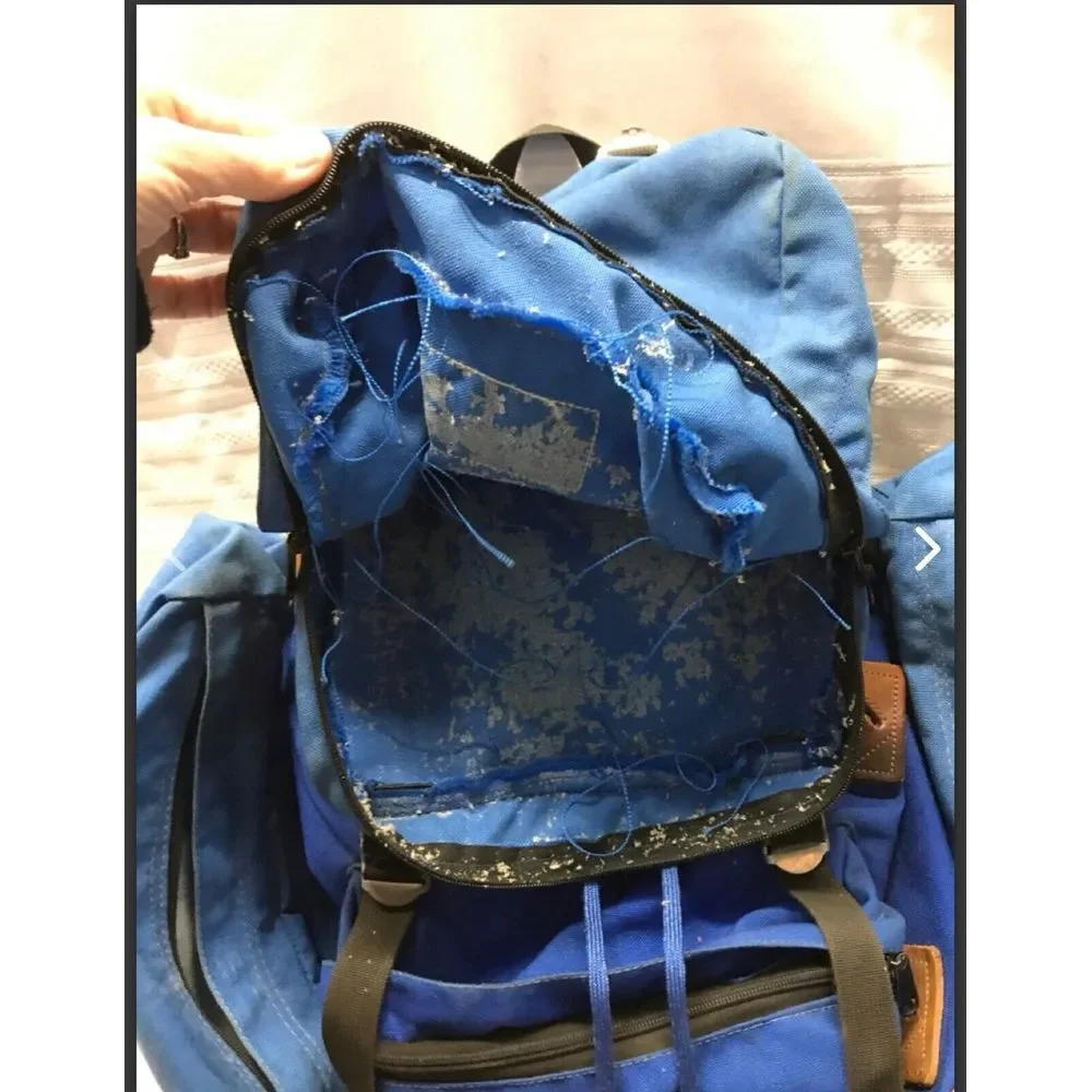 Vintage Wilderness Experience Backpack Rucksack Blue and‎ Two Side Packs